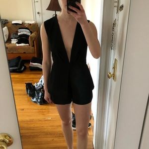 Sexy low cut romper
